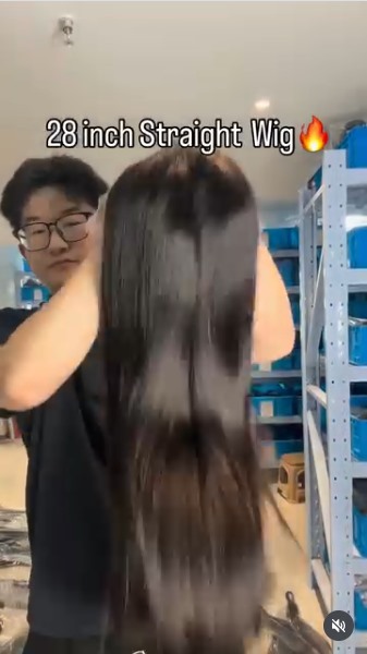 28 inch straight lace wig from Tioupi — factory direct
