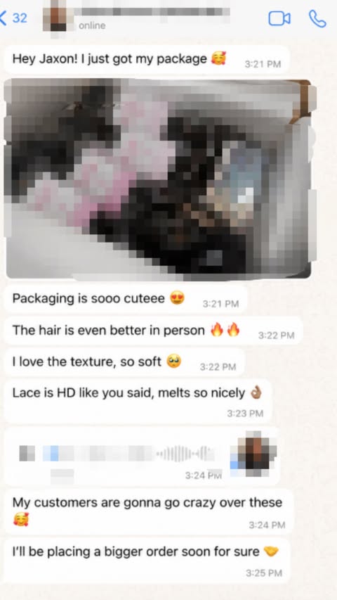 Client feedback: first order delivered, bigger order coming